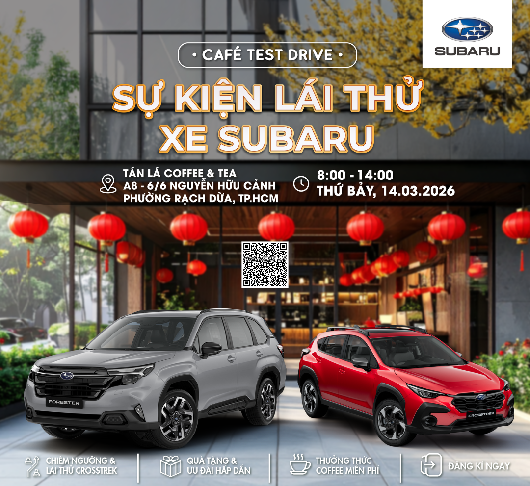 KHÁM PHÁ CHUỖI SỰ KIỆN LÁI THỬ SUBARU TRONG THÁNG 03.2026